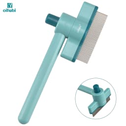 OITABI 1/2PCS Rotatable Flea Comb for Cat Dog Brush for Shedding Pet Hair Removal Comb with Stainless Steel Teeth for Deshedding