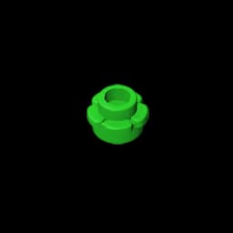Gobricks GDS-1436 Plate, Round 1 x 1 with Flower Edge (5 Petals) compatible with lego 24866 pieces of children's DIY