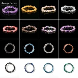 Wholesale 5-8mm Natural Stone Chips Tiger Eye Agates Crystal Gravel Stretch Bracelets Bohemian Women Reiki Heal Jewelry Gifts