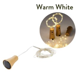 Solar Powered 10LED 20LED Wine Bottle Lights Cork Shape Fairy Lights Garland Christmas Light Copper Wire Home Room Decor Lamp