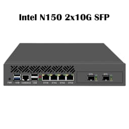 Rackmount 1U 9.5' Firewall Server Intel N150 4×10G SFP Ports 4×2.5G I226-V LAN Network Security Mini PC PfSense OPNsense Router