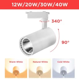 Led Track Light COB 220V Full Set Led Spot Track Lighting Rail Lamp for Living Room Clothing Store Bedroom Track Ceiling Lamp