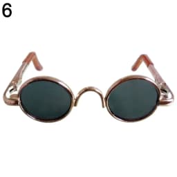 5.5cm Plush Doll Glasses For 10cm Cotton Dolls Round Frame Eyeglasses Dolls Mini Plush Animal DIY Clothes Accessories