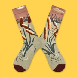 1 Pair Canvas Lattice Plant Art Funny Socks Women Novelty Abstract Cute Socks Women Jacquard Crew Female Calcetines Divertidos