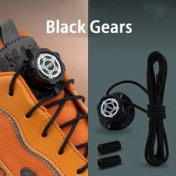Upgraded No‑Tie Automatic Sneaker Laces Thick Rope Shoelaces with Swivel Metal Capsule Buckles Easy Installation