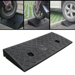 1pc PE Kerb Ramp 30/40/50mm Height Non-Slip Threshold Ramp For Cars Bicycles Scooter Wheelchairs Going Uphill Smooth Transitions