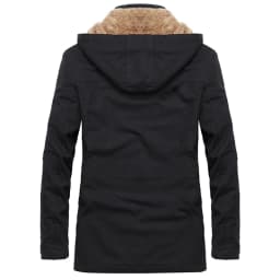 Military Cargo Coat Mens Thick Warm Man Jacket Winter Parkas Casual Cotton Padded Jacket Male Multi-Pocket Fur Hoodies Men Parka