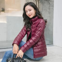 Winter Women's Light Down Hooded Jacket,Red Blue Khaki Green Available,European Size S-XXL,Women Coats