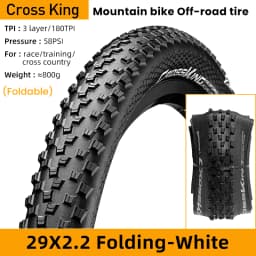 Cross King 27.5x2.0 29x2.0 MTB 29x2.3 Foldable Mountain Bike Tire 180TPI ShieldWall System Bicycle Folding Tyre Tubeless Ready