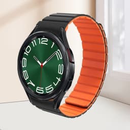 Magnetic Silicone Strap for Samsung Galaxy 6 5 4 40 44mm 6/4Classic 43 47mm 42 46mm No Gaps Bracelet for Watch 5Pro 45mm Band