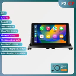 2Din Android13 Car Radio For Renault Clio 2 2000 - 2012 Car Multimedia GPS Carplay Intelligent Screen 2din autoradio 360Camera