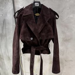 Women Casul Leather Jackets Short Windbreak Design Genuine Grained Sheep Leather Coats Lady