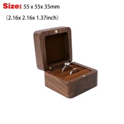 Blank Wood Luxury Jewelry Box Wedding Ring Box Earring Rings Jewelry Organizer Bracelet Package Case Jewelry Anniversary Gift