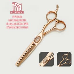 Professional Barber Scissors,6.3-6.8 Inch Black Coating Hair Cutting Shears,Top-Level VG10 Cobalt Steel Barbershop Accessories