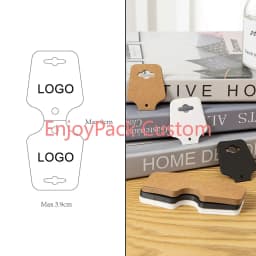 100Pieces Customize Personalize Logo Print Paper Jewelry Thank You Necklace Earring Holder Cards Packing Display Stand Wholesale