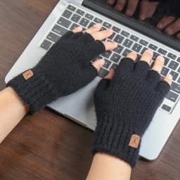 Winter Knitted Thick Thermal Half Finger Gloves Women Men Outdoor Warm Cycling Driving Fingerless Glove Touchscreen Mittens