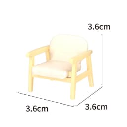 1:12 Mini Dollhouse Furniture Sofa with Pillow Simulation Miniature Living Room Chairs Kids Pretend Play DIY Doll House Decor