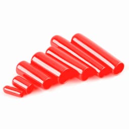 Black Red 1.3-90mm Rubber Cap Seals Nuts Silicone Sleeve Stopper Plugs Soft Cover End Caps Thread Protection Protective Lid Plug