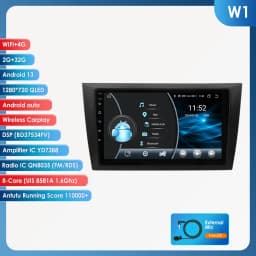 Hizpo Car Intelligent Systems Smart Stereo for VW Volkswagen Golf 6 2008-2016 GPS Radio Wireless CarPlay Android Auto 6115 4G