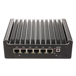 Solid Fanless Mini PC Firewall Intel N100 Pentium Gold 8505 7505 6305 6x2.5G LAN DDR5/DDR4 NVMe/SATA Proxmox/pfSense Home Server