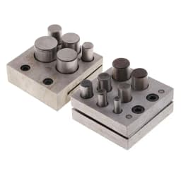 5 / 7 Holes Assorted Size Disc Cutter Set with Round Metal Punches & Cutter Block for Jewelry Making Design Hand Tools