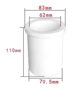 1-3KG Ceramic Shield Gold Melting Cup Foundry Crucible For Induction Furnace Quartz Coat Metal Casting,Jewelry Making Tools