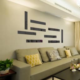 Strip Wall Stickers Living Room TV Back Acrylic Mirror 3D Wall Sticker DIY Art Wall Decor Home Decoration 20/50cm Dropshipping