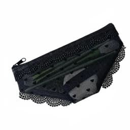 Mesh Briefs Shape Cosmetic Bag Korean Style Decorative Makeup Storage Pouch Jewelry Organizer with Zipper Travel Storage Bag