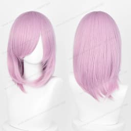 Anime 40cm Medium Basic Synthetic Bang Blond Cosplay Wig Black White Red Pink Green Brown Gold Blue Women Heat Resistant Hair