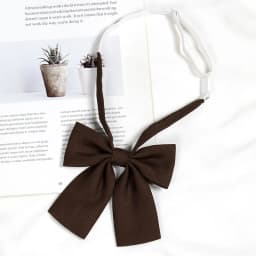 Lazy JK Small Necktie Bowtie For Student Basic Style School Uniform Classic Ties Solid Bow Ties Cravats Girls Red Bowties