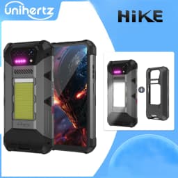 Unihertz Hike 8849 Rugged Smartphone Android 14 with 1200 Lumen 200 Meter Flashlight 23800mAh 12GB+512GB G200 CPU Dual Speaker