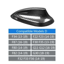 Shark Fin Fish Fin Antenna Cover for BMW F10 F11 F22 F30 F34 F80 F87 F32 F36 F82 F01 G11 G20 G12 G30 M5 2 3 4 5 7 M2 M3 M4 M5