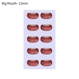 10 pcs Multi styles Cute Cartoon Mouth Stickers Anime Figurine Doll Face Organ Paster Decals DIY Glass Mouth Chips Paper