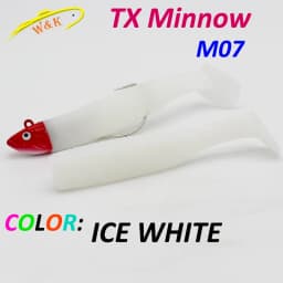 Texas Black Minnow M07 for Walleye and Bass Fishing 7 cm Soft Lure 6.5g Weedless Head Super Soft Shad Lure with 1 0 Worm Ho