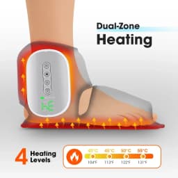 4 Modes Electric Heat And Vibration Ankle Foot Massager Hot Compress Ankle Massage Heated Wrap Support Brace Foot Protector