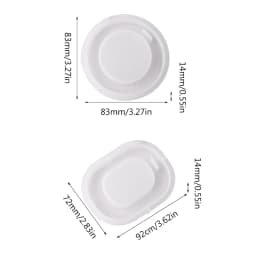 DIY Quicksand Silicone Mold Crystal Epoxy Resin Mold with Hole, Round/Oval-shaped Ornament Silicone Mould DIY Craft Hanging Tags
