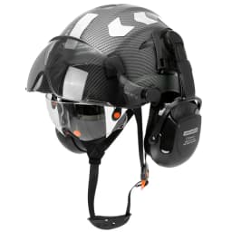 Safety Helmet With Visors Built In Goggles Earmuff Noise Reduction Stickers For Engineer ABS Hard Hat ANSI Industrial Work Cap