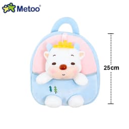 Plush Backpack Little Kid Preschool Ages 1-5 Backpack with Detachable Doll Boys Girls Toddler Backpack Metoo Rabbit Doll