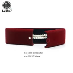 Double Open Button Jewelry Box Valentine's Day Birthday Surprise Gift Ring Pendant Stud Necklace Box Jewelry Boxes and Packaging