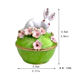 12 Styles Jewelry Trinket Box Hinged Metal Enameled Figurines Hand Painted Storage Case Wedding Ring Holder Home Dresser Decor