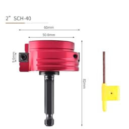 1pc PVC Pipe Reamer 6.35mm Hex Shaft Plumbing Tool PVC ABS Drain Water Pipe Joint Tool Drill Bits Clean Cement Remnants Tools