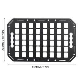 Truck Bed Molle Panel Aluminium Alloy Multifunctional L Track Storage Organizer for Car SUV RV