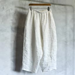 Johnature Women Ramie Solid Color Wide Leg Pants Elastic Waist Spring Trouser 2025 New Original Casual Women Long Pants
