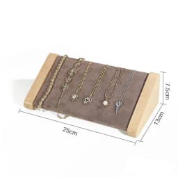 Solid Wood Ring Bracelet Display Rack Jewelry Store Specific Obliquity Display Props Necklace Holder Creative Decorations