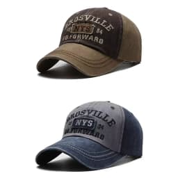 European and American Washed Denim Made Old Curved Brim Cap Alphabet Embroidered Baseball Capoutdoor Sunshade Sun Protection Hat