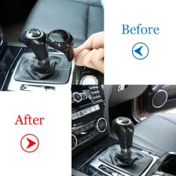 Car Gear Shift Knob Cover Trim Accessories for Mercedes Benz A C E G GLK CLS Class W169 W203 W204 W211 W212 W463 X204 W219 W218