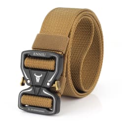 TUSHI Tactical Belt Alloy Buckle Quick Release Elastic Belt Casual Nylon Tooling Training Belt Men Trousers Belt