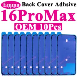 10pcs Waterproof Seal Sticker Back Cover Side For iPhone 16 Plus 15 Pro Max 14 17E Front LCD Display Adhesive Glue