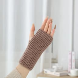 3 Ways to Wear Removable Suede Knitted Gloves Women Winter Keep Warm Touch Screen Fashion Elegant Elasticity Soft Thickened