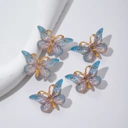 5PCS Sweet Macarons Gradient Color Cute Butterfly girl Hairpins women Headwear Princess Barrette Girls Hair Accessories